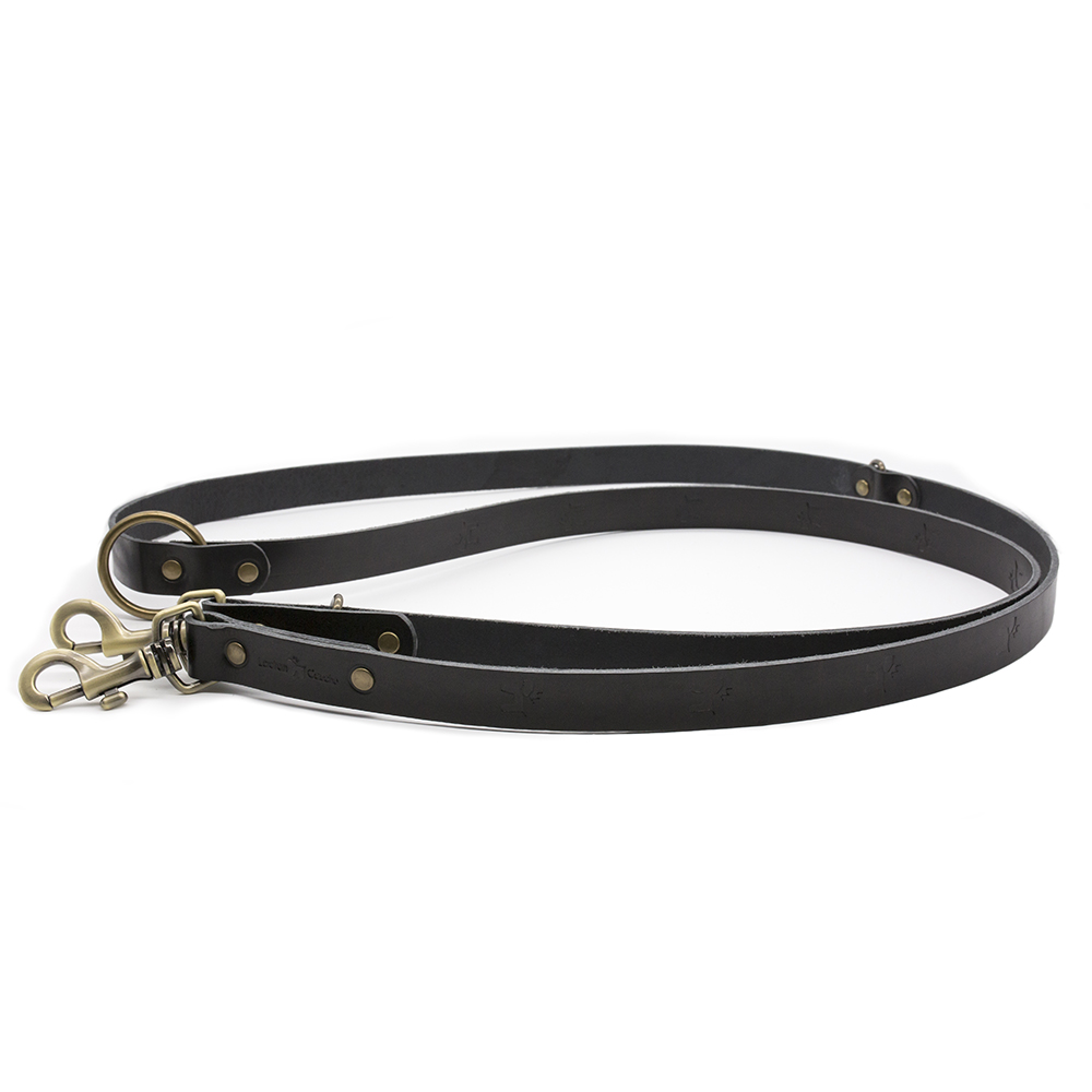 Laisse Cuir Premium Noir - Image 4