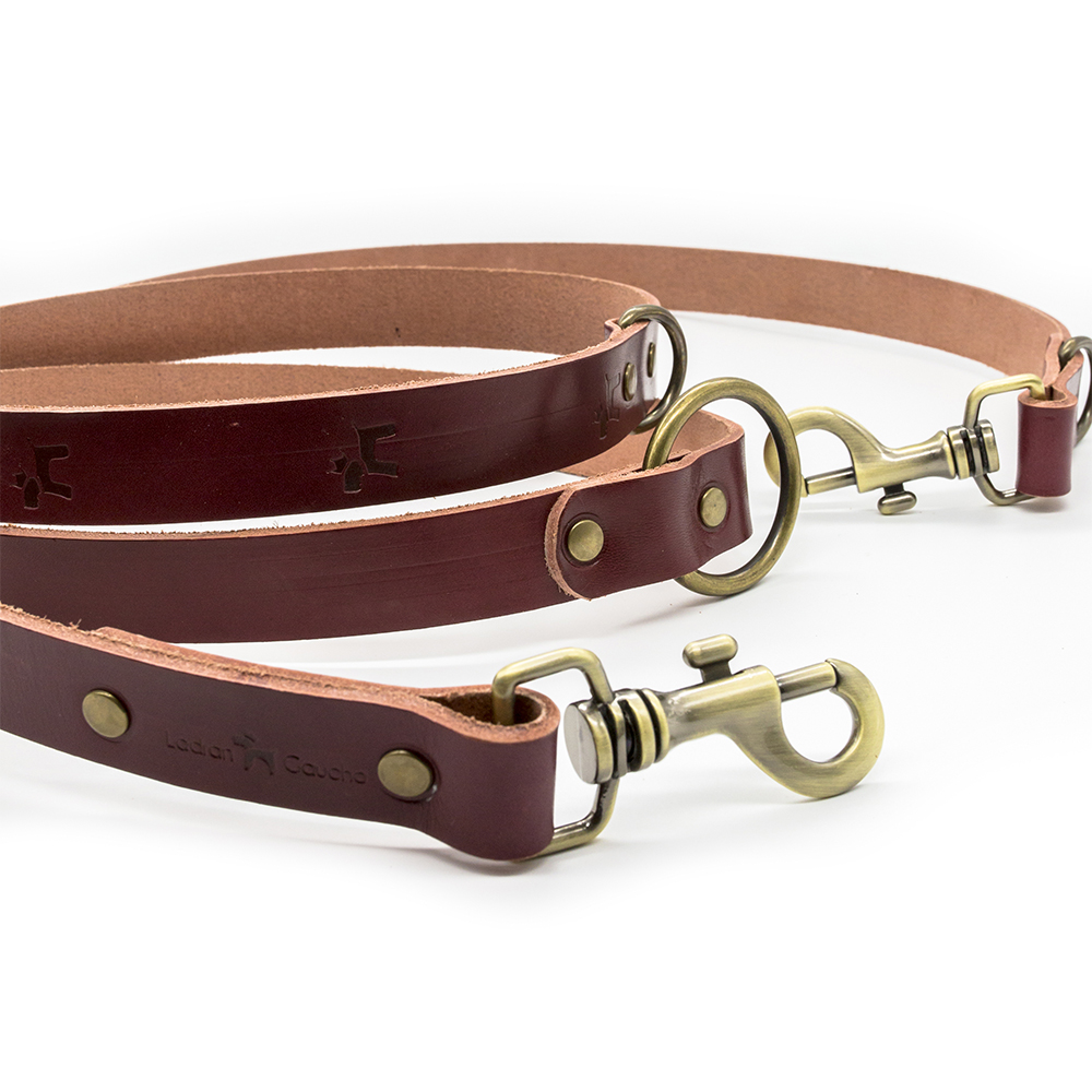 Correa para perros Cuero Premium Cereza - Image 5