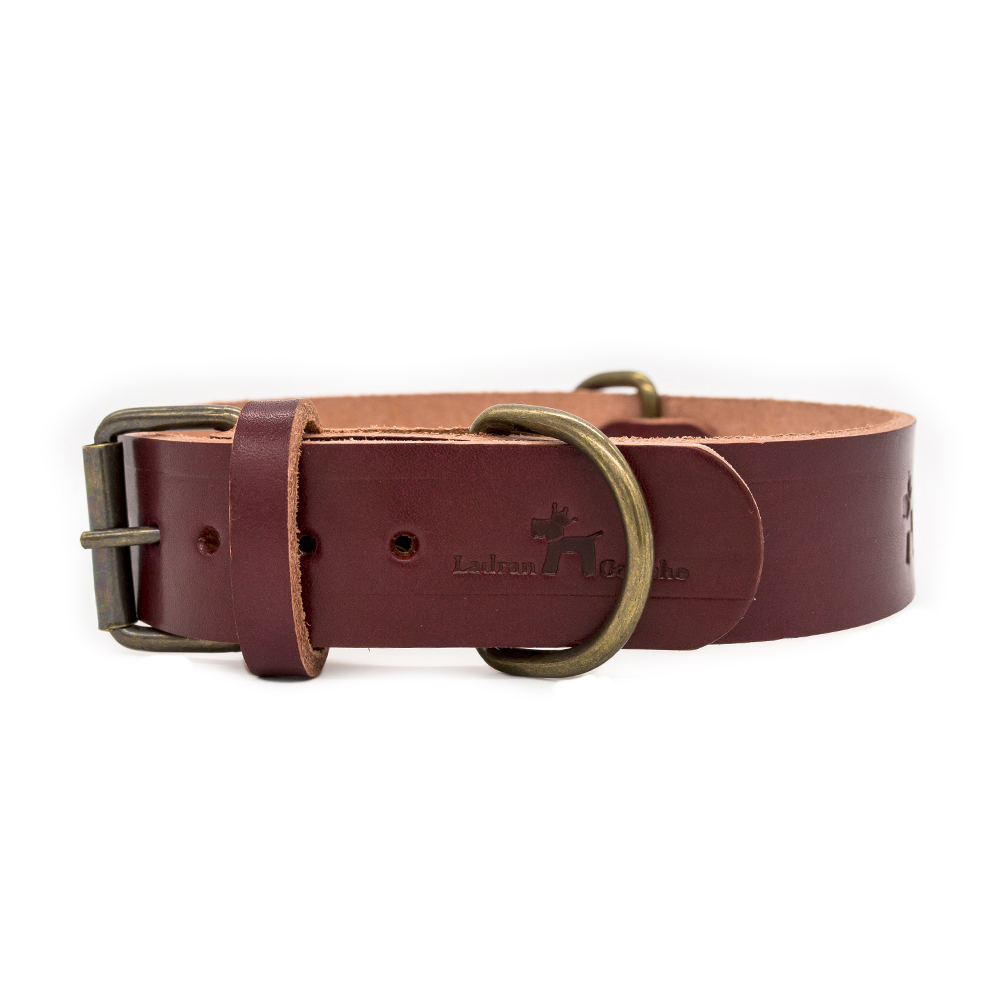 Collar para perros Cuero Premium Cereza - Image 4