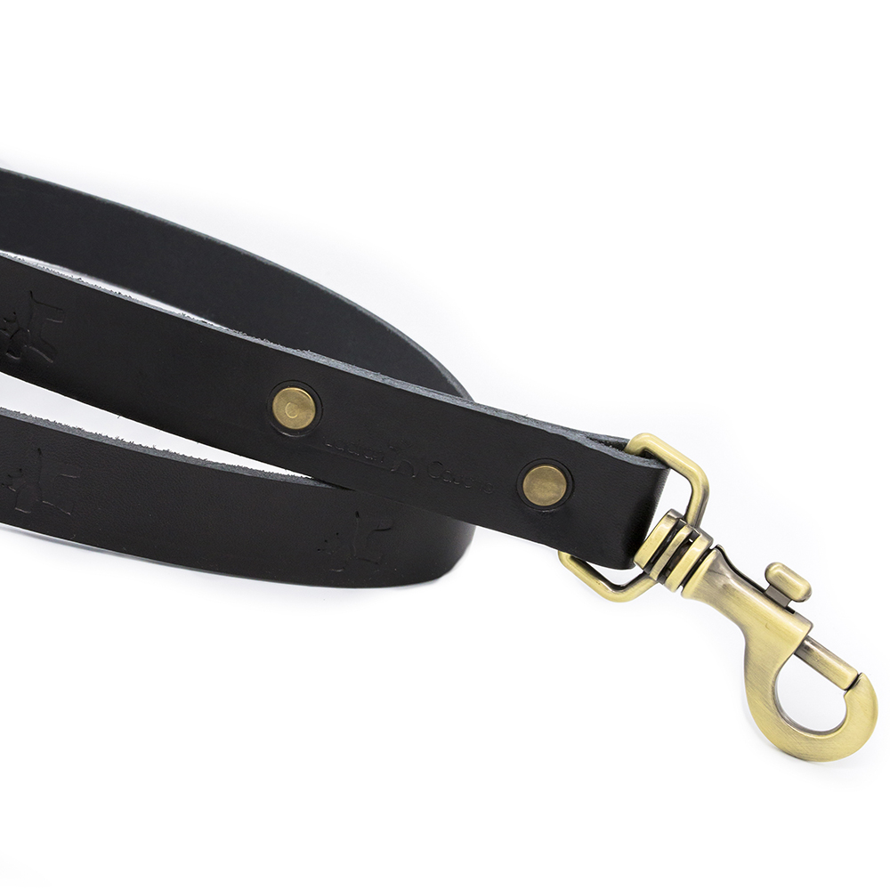 Laisse Cuir Premium Noir - Image 3