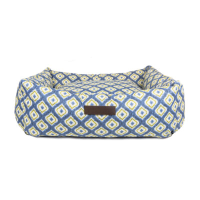 Blue Ikat Waterproof Bed
