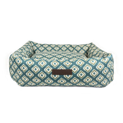 Cama para perros impermeable Ikat Verde