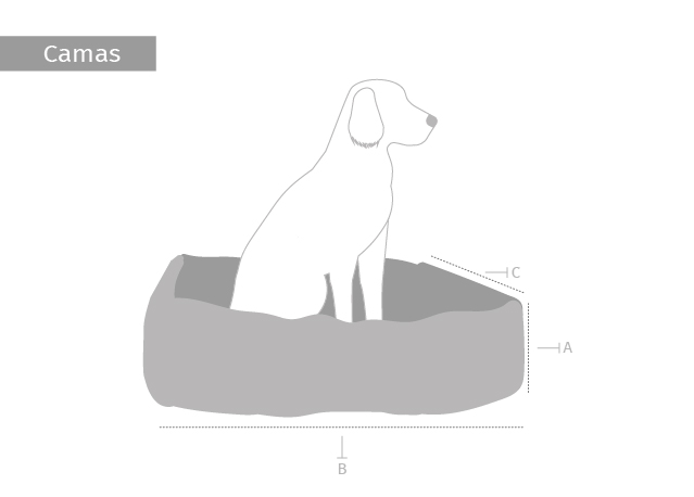 Cama para perros de borrego Pradera