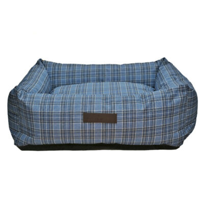 Blue Tartan Waterproof Bed