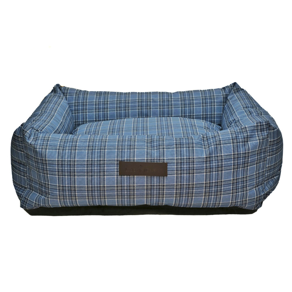 Blue Tartan Waterproof Bed