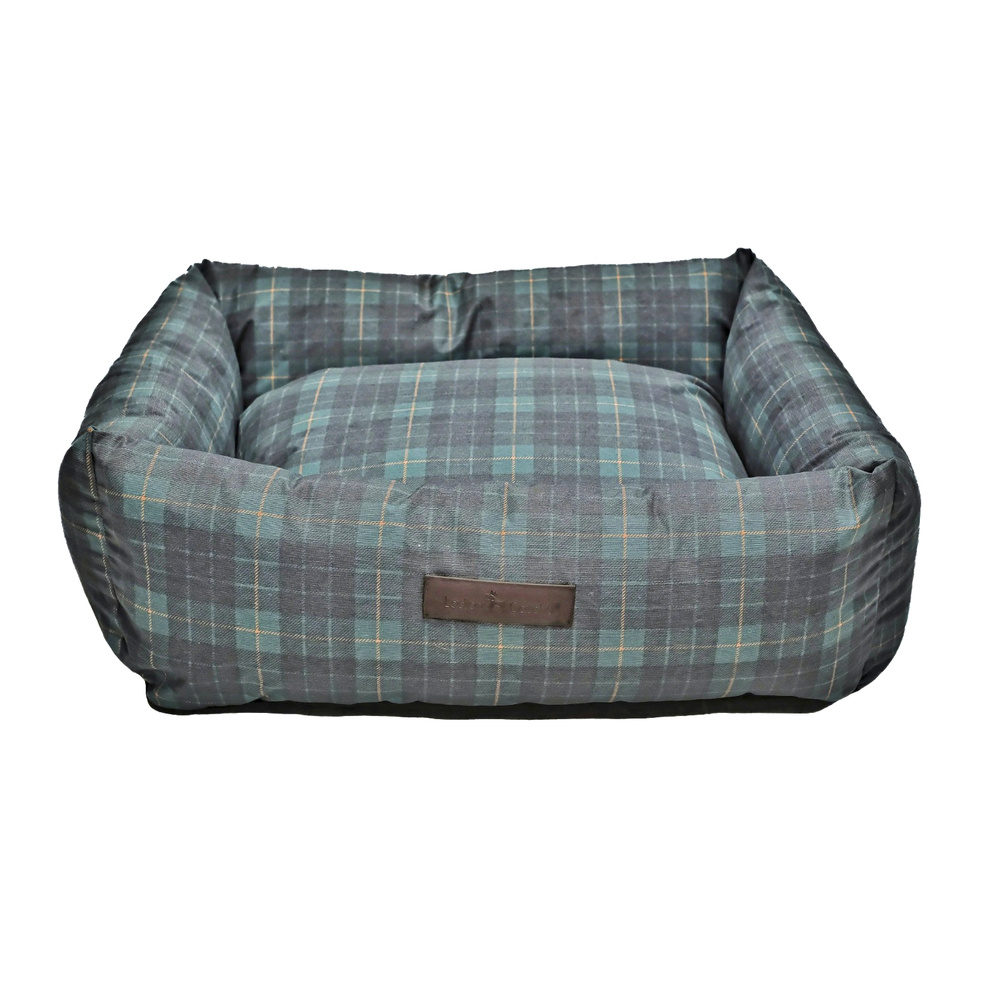 Green Tartan Waterproof Bed