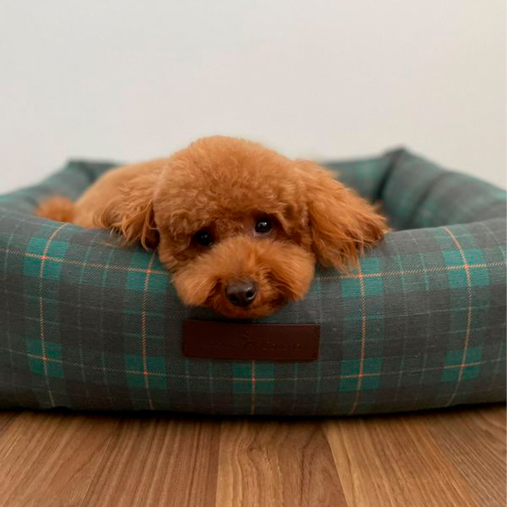 Green Tartan Waterproof Bed - Image 3