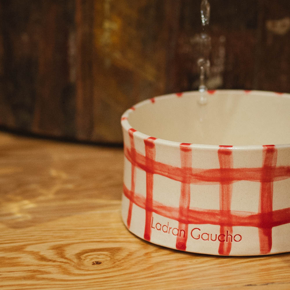 Bowl para perros Vichy Rojo - Ladran Gaucho - Image 3