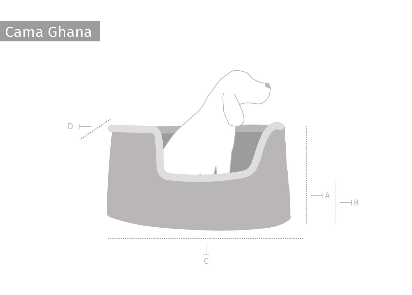 Cama para perros Cesta Pumba