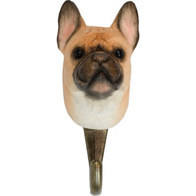 Perchero para complementos de perros con forma de Bulldog francés