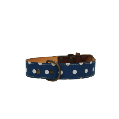 Collar para perros lunares azules (Outlet)