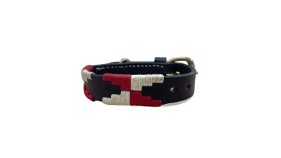 COLLAR ARGENTINA CUADRADOS ROJO